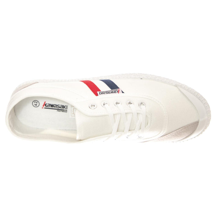 Retro 2.0 White Shoes - Scarpe Stringate Profilo Basso Uomo / Donna Bianche KWS232424-1002  KAWASAKI 