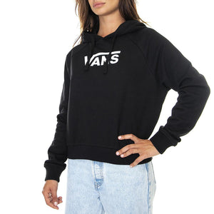 Wm Flying V Ft Boxy - Felpa con Cappuccio Donna Nera VN0A4BG3BLK1  VANS 