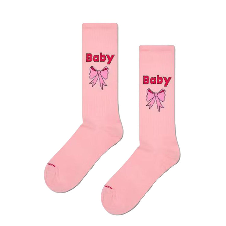 Baby Sneaker Sock Pink - Calzini Bambino Rosa P004133 PINK HAPPY SOCKS 