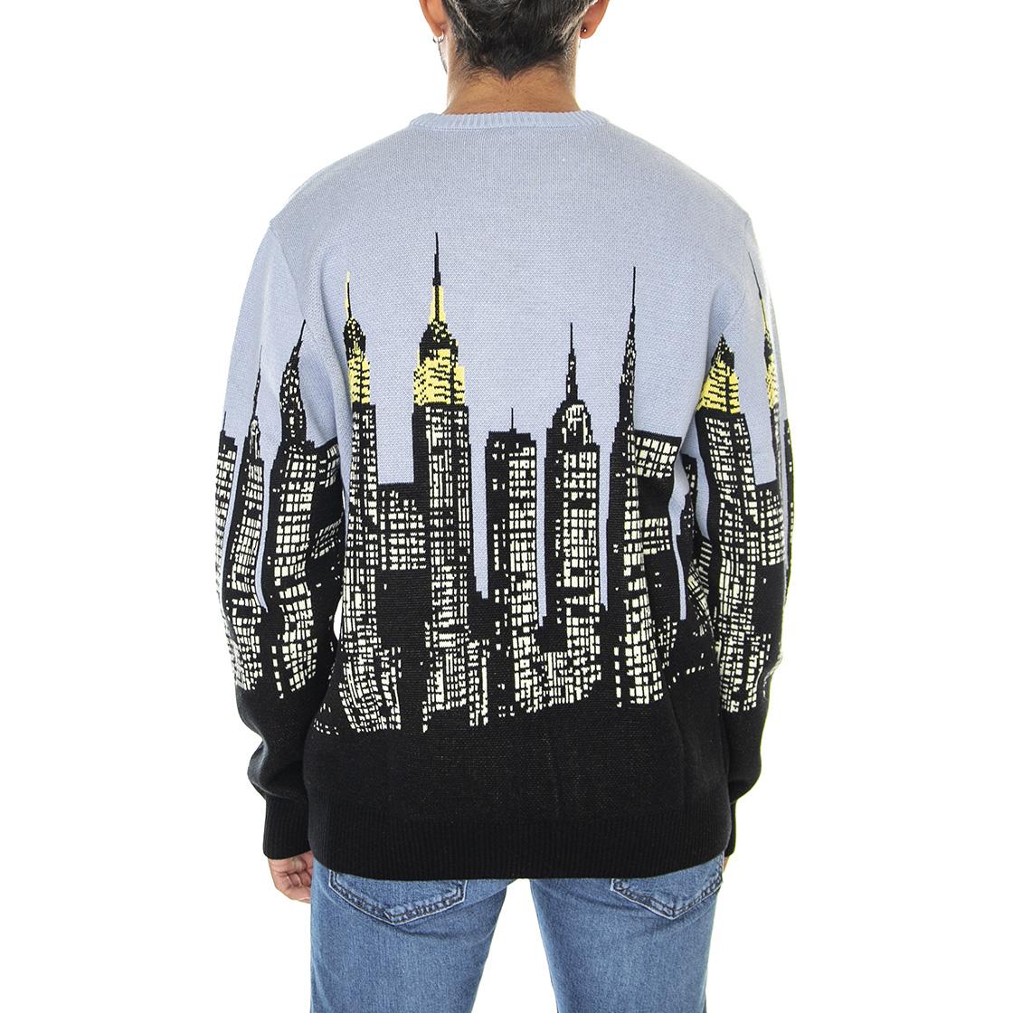 Skyline Crew Sweater Light Blue - Maglione Girocollo Uomo Multicolore KN00387-LBLUE  HUF 