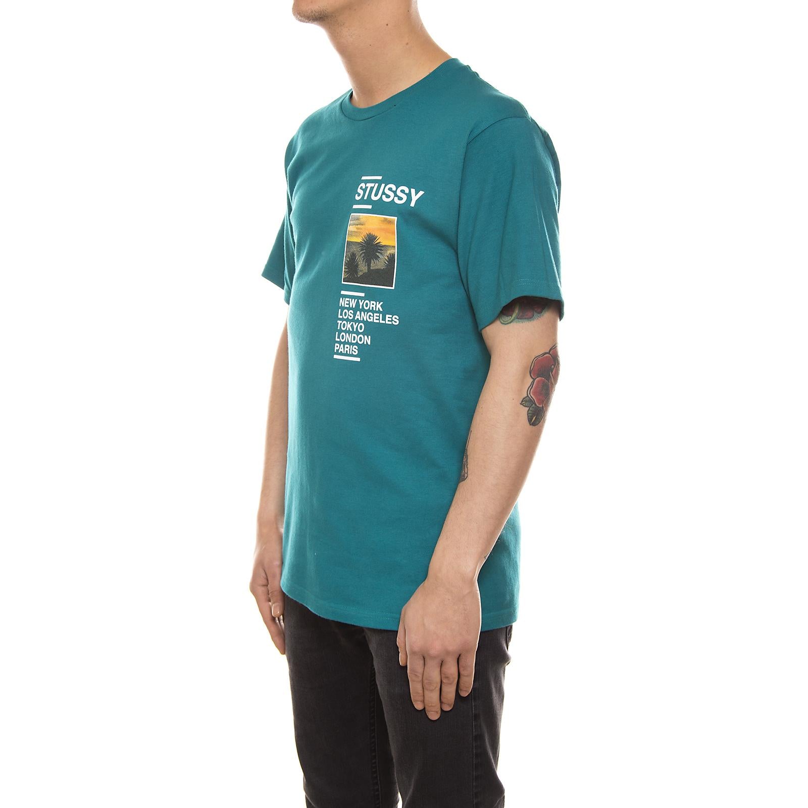 GOLD COAST TEE DARK TEAL 1904015-DARK TEAL  STUSSY 