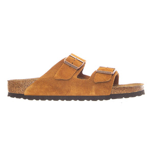 Arizona Big Buckle Nubuck Leather Narrow Fit Sandcastle - Sandali Donna Uomo Beige 1027162 MNK BIRKENSTOCK 