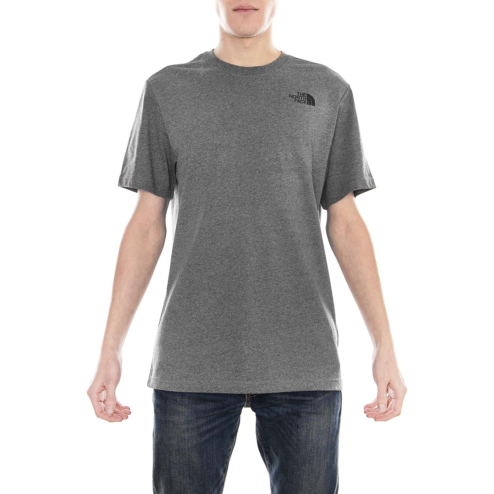 Red Box Tee - Tnf Medium Grey Heather - Maglietta Girocollo Uomo Grigia T92TX2JBV  THE NORTH FACE 