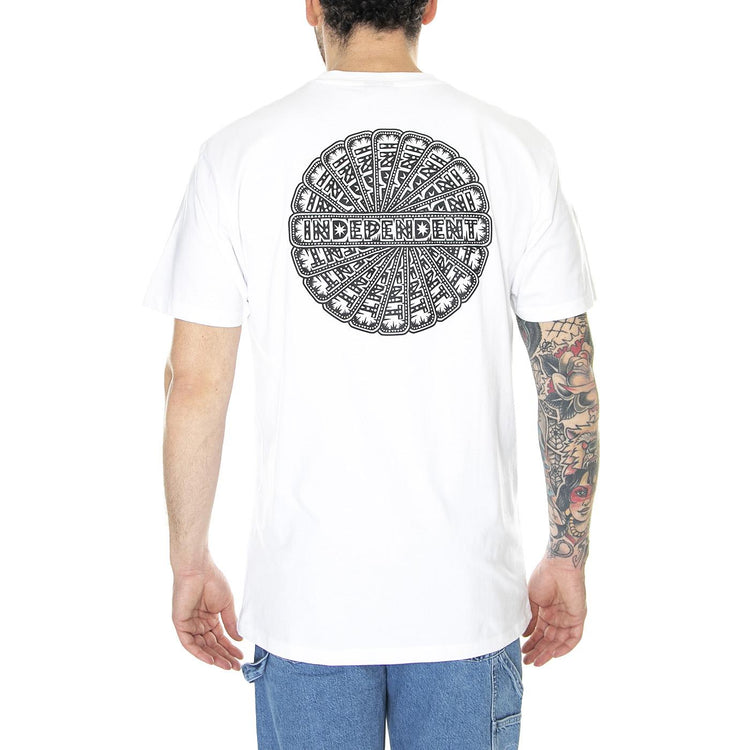 Husky Revolve T-Shirt White - Maglietta Girocollo Uomo Bianca INA-TEE-6810  INDEPENDENT 