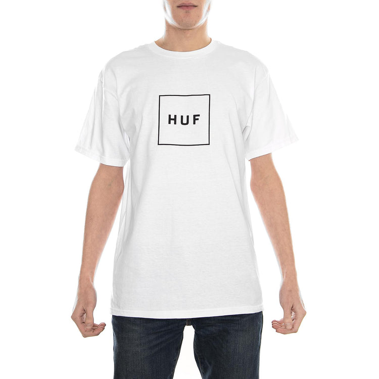 Box Logo Tee - White - Maglietta Girocollo Uomo Bianca TSBSC1118-WHITE  HUF 