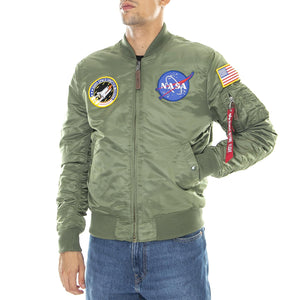 Ma-1 Vf Nasa - Giacca Uomo Verde 166107-01  ALPHA INDUSTRIES 