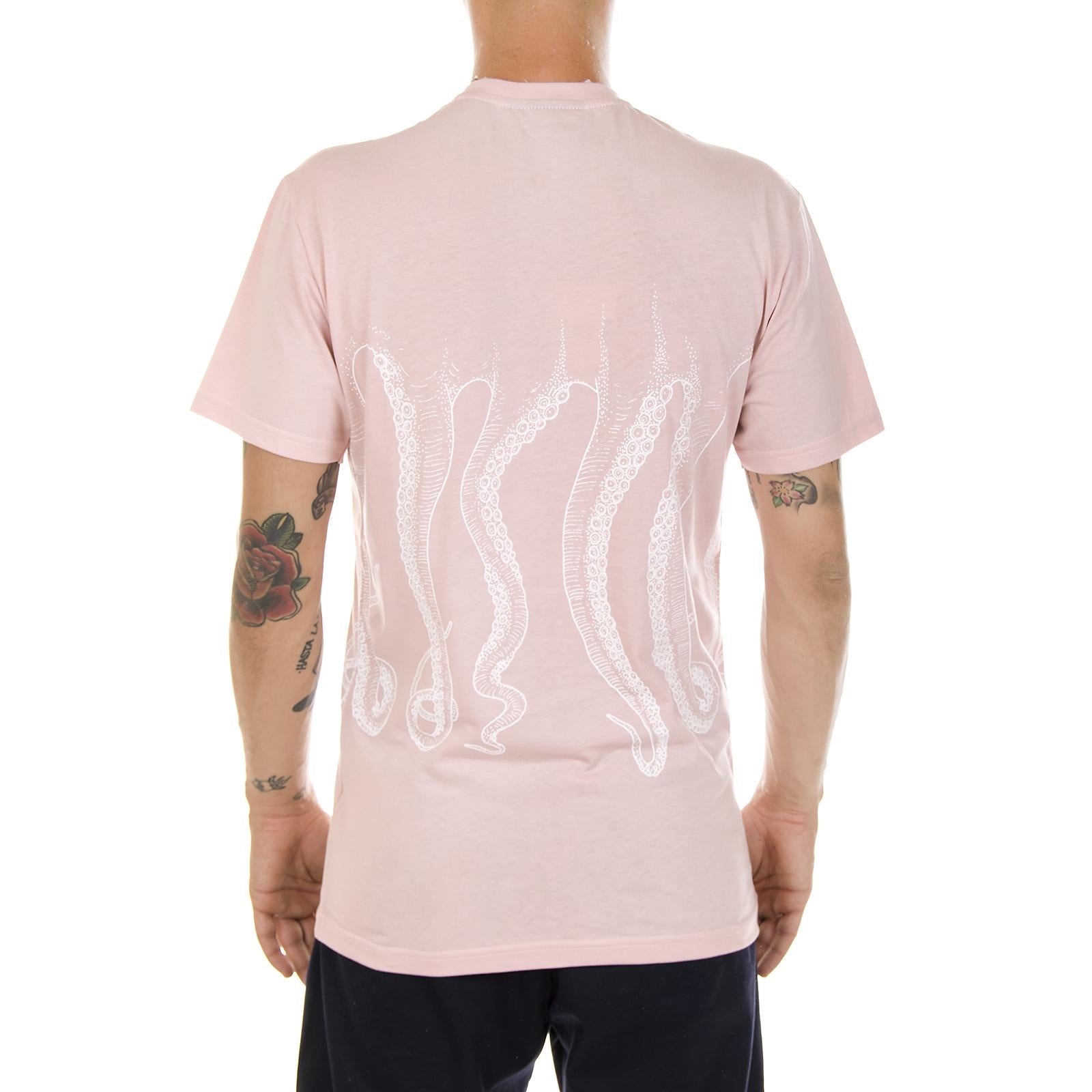 W OCTOPUS OUTLINE TEE WHITE PINK 94253_4  OCTOPUS 