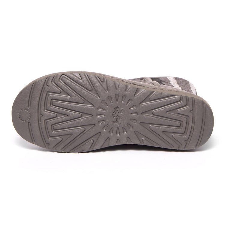 Classic Short - Charcoal Grey / Multicolor - Stivali Donna Multicolore UGSCLSWOVCHA1010551W  UGG 