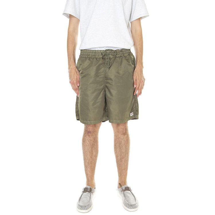 M' Go Washed Nylon Shorts Green - Bermuda Uomo Verdi M3GQ20WFCA0-F8EK  GUESS ORIGINALS 