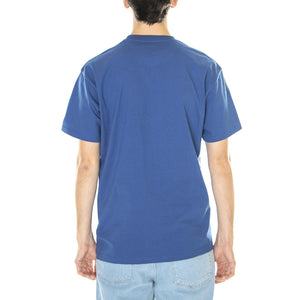 M' S/S Chase T-Shirt Liberty / Gold - Maglietta Girocollo Uomo Blu 287159_1  CARHARTT WIP 