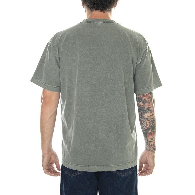 S/S Vista T-Shirt Smoke Green / Garment Dyed - Maglietta Girocollo Uomo Verde I030780.1NDGD  CARHARTT WIP 