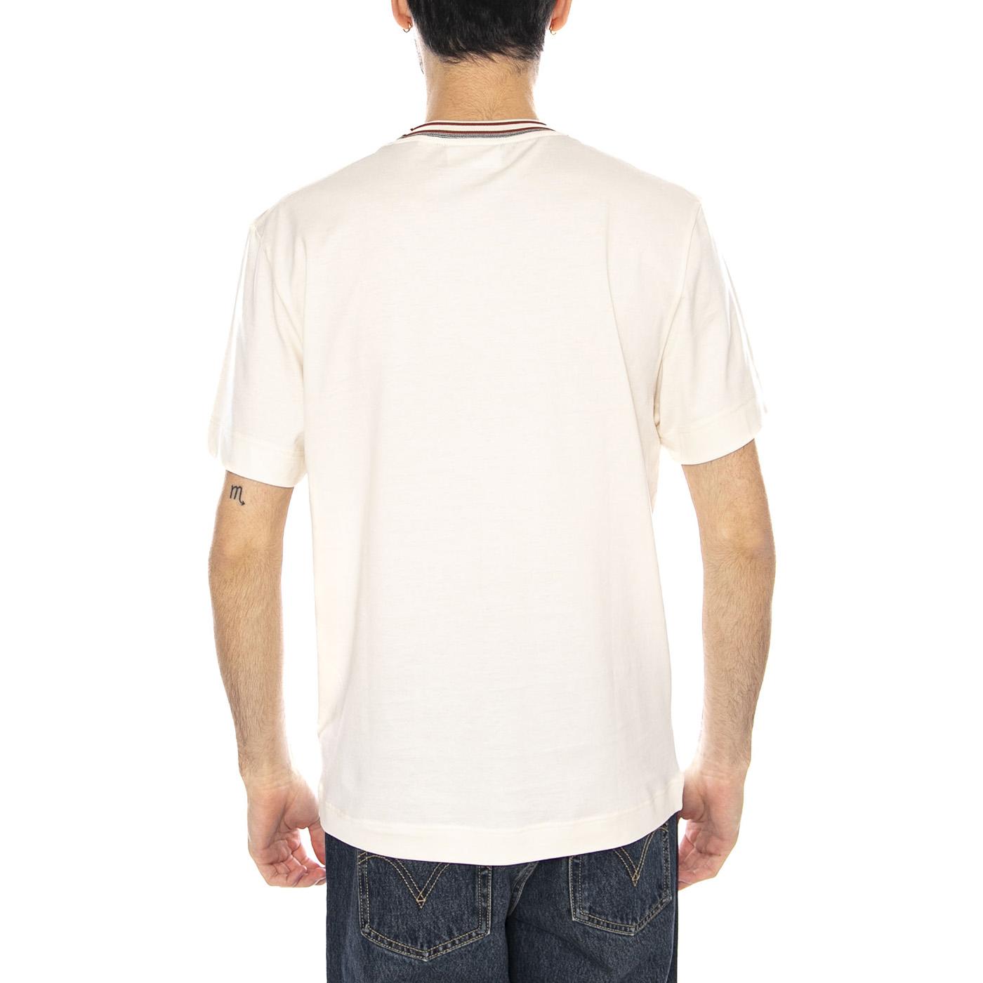 T-Shirt XFJ -- Maglietta Uomo Girocollo Bianca TH5455-XFJ . LACOSTE 