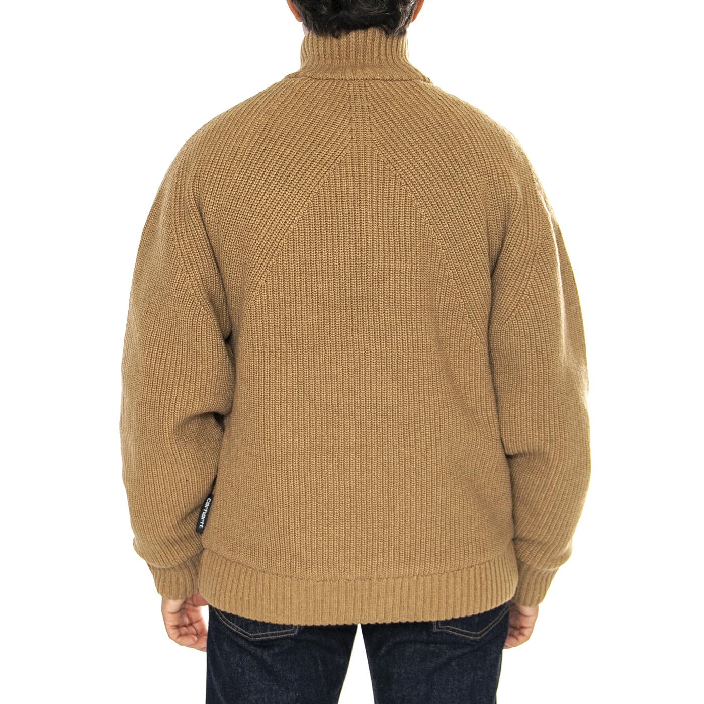 Banley Sweater Jacket Peanut - Cardigan Uomo Marrone I033902.2FSXX  CARHARTT WIP 