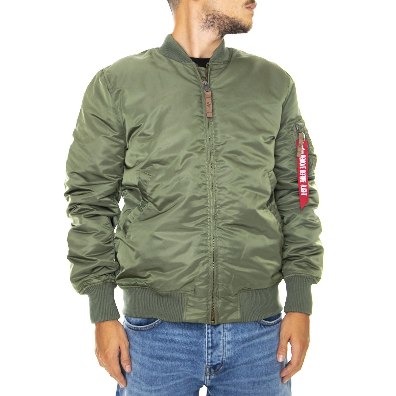 MA-1 VF 59 Long Jacket - Sage Green - Giacca Invernale Uomo Verde 168100-01  ALPHA INDUSTRIES 