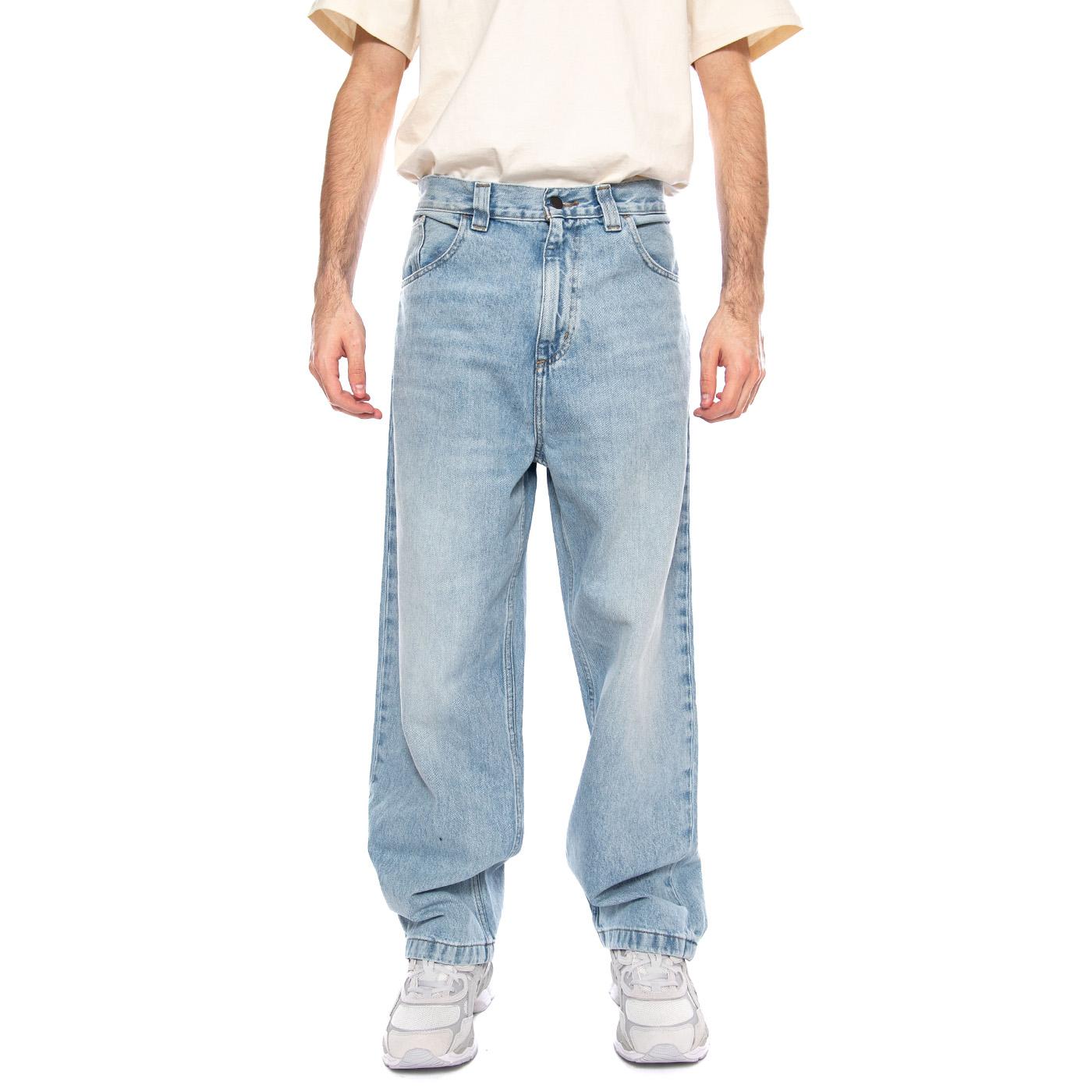 Brandon Pant Blue - Pantaloni Denim Jeans Uomo Blu I035893 01WU CARHARTT WIP 