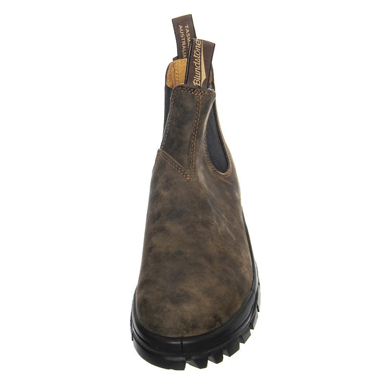 2239 Rustic Brown Leather Brown & Black - Stivaletti Profilo alla Caviglia Uomo Marroni 2239 RUSTIC BROWN LEATHER-FW22  BLUNDSTONE 