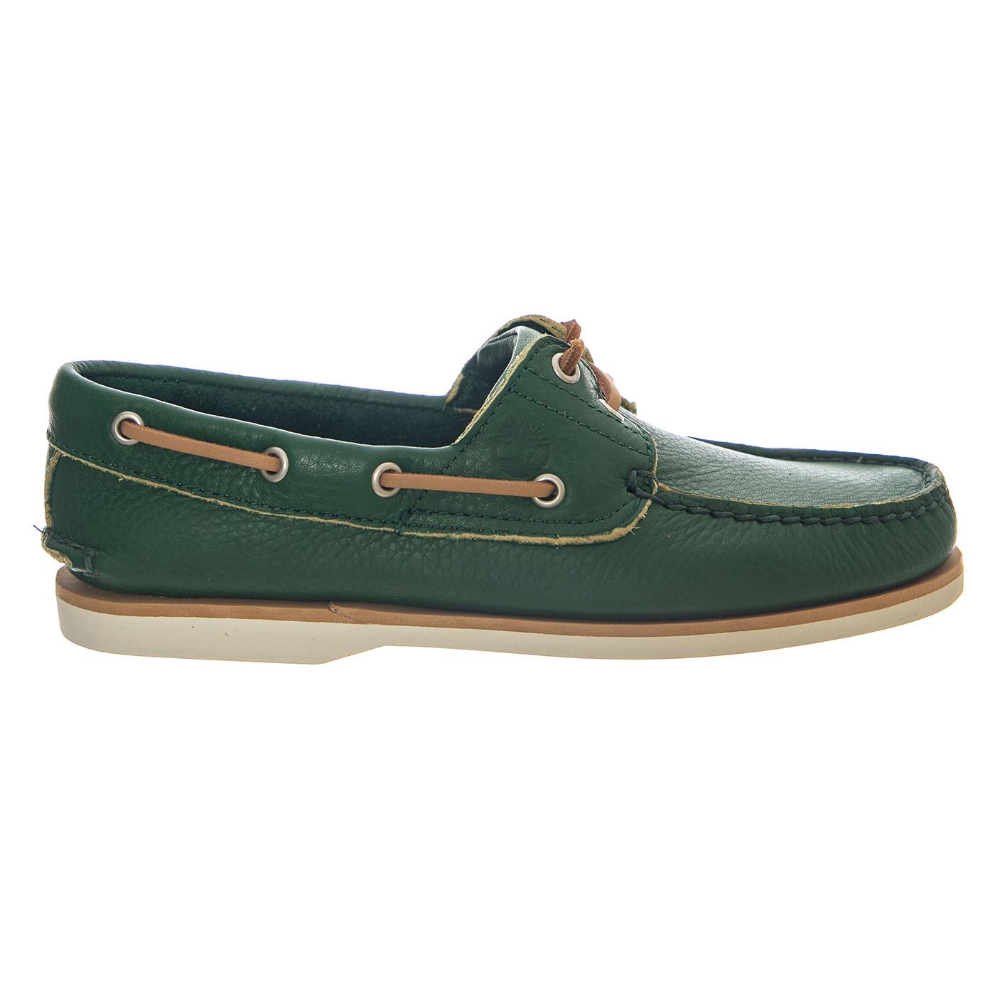 CLAS BOAT SHOE MD GRN F GRAIN - Mocassini Uomo Verdi TB0A4187 ES51 TIMBERLAND 