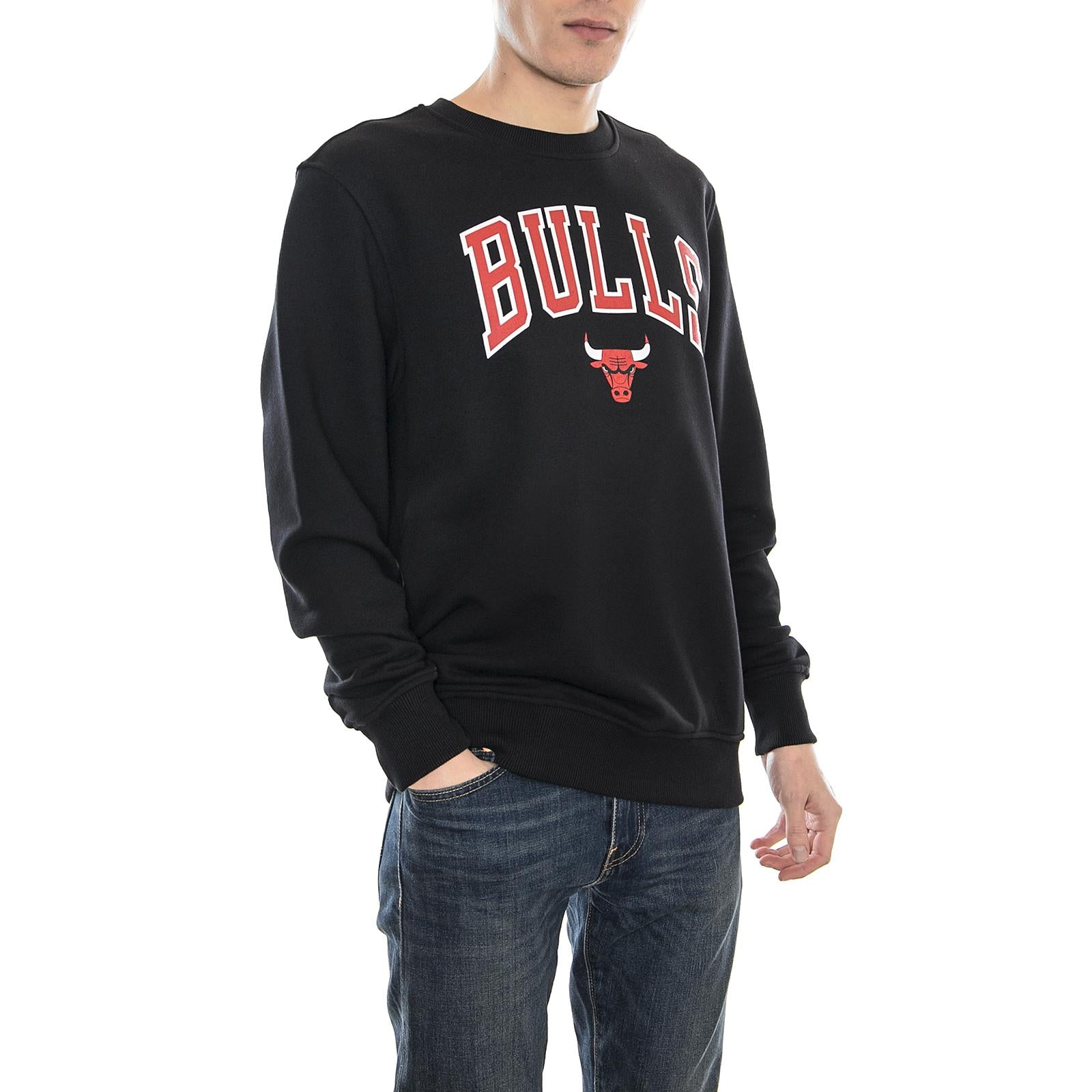 Tip Off Crewneck Chicago Bulls, Black 110135_7  NEW ERA 