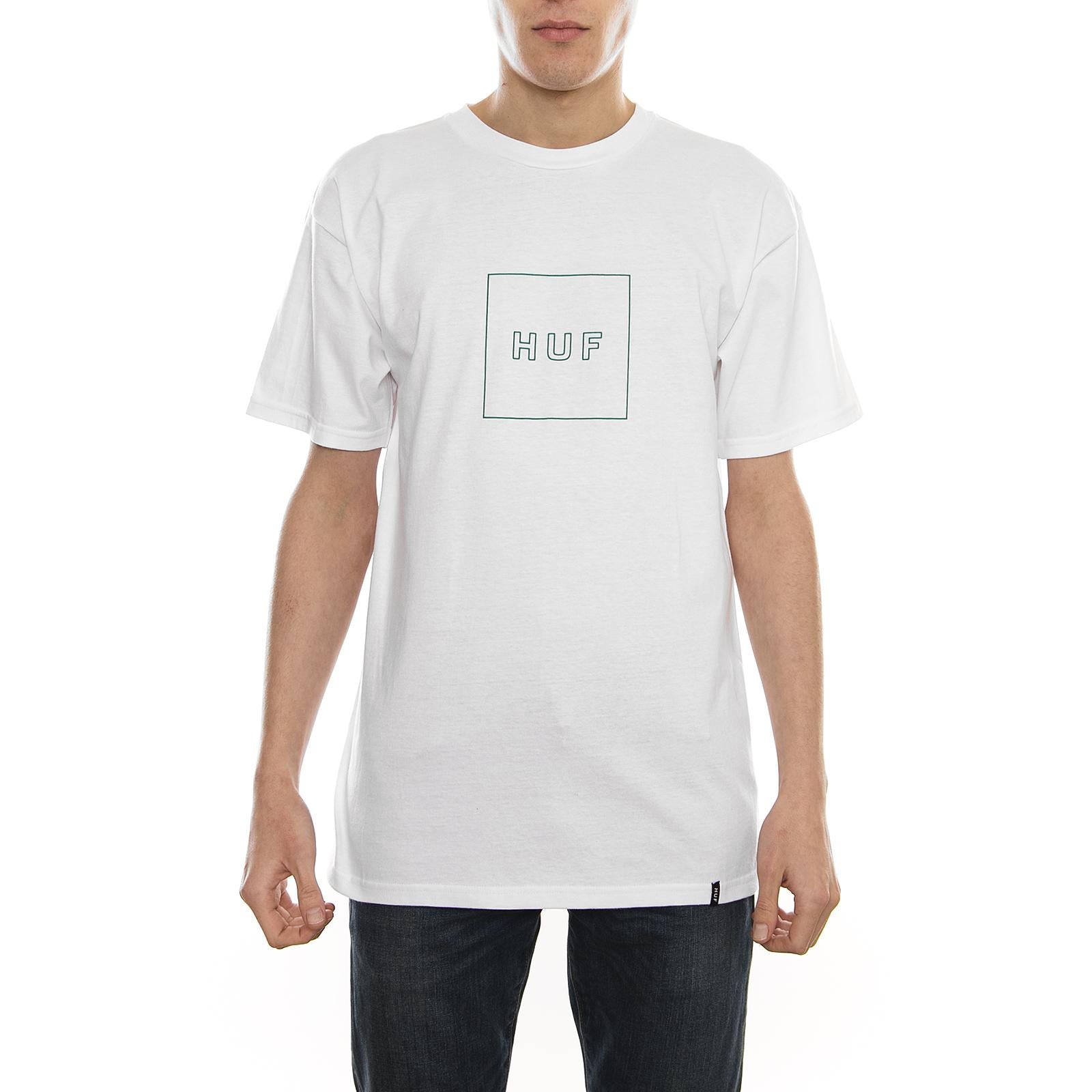 BOX LOGO TEE WHITE TS00323-WHITE  HUF 
