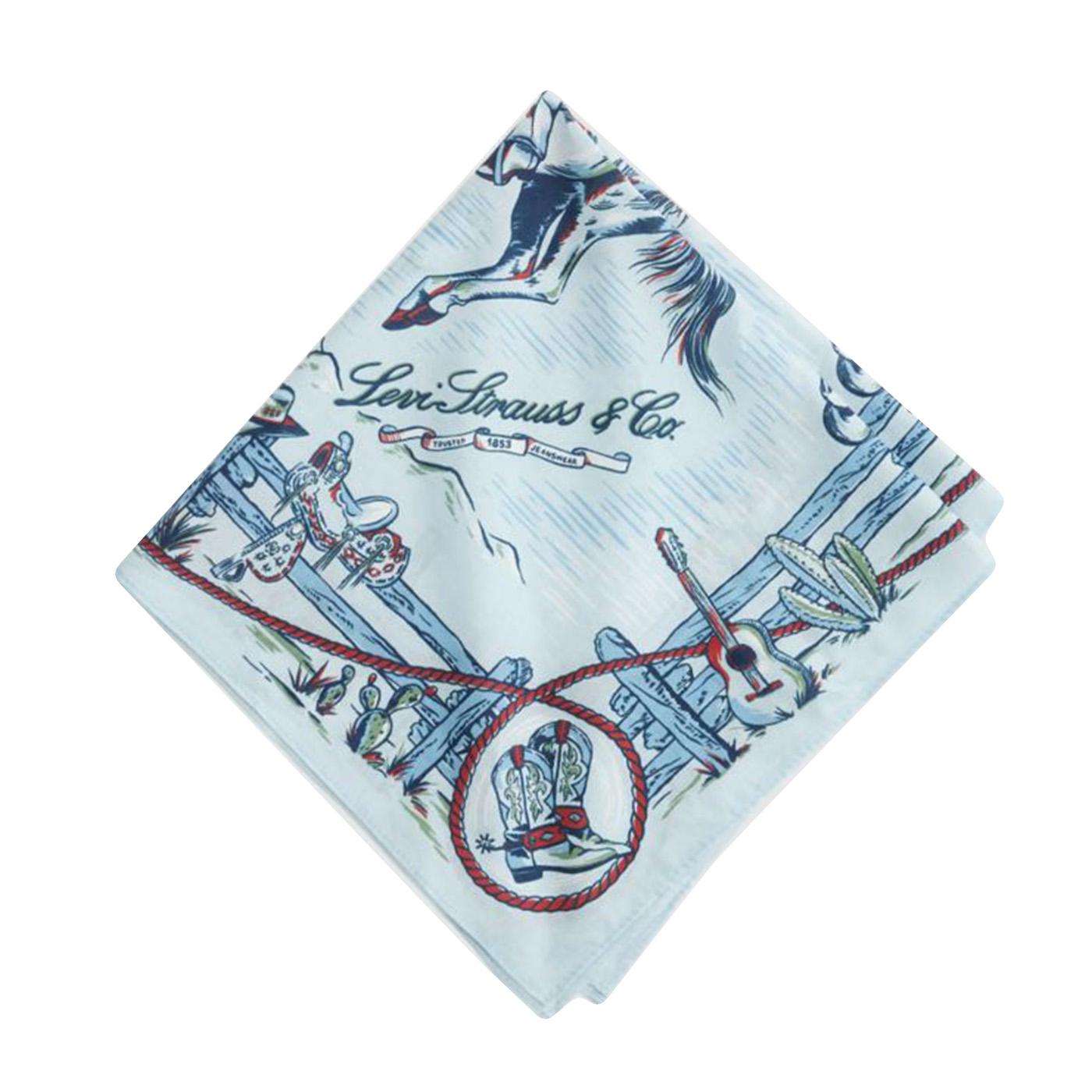 M's Bandana - Saddleman Western Bandana Classic Red - Bandana Multicolore 005CX 0001 LEVIS 