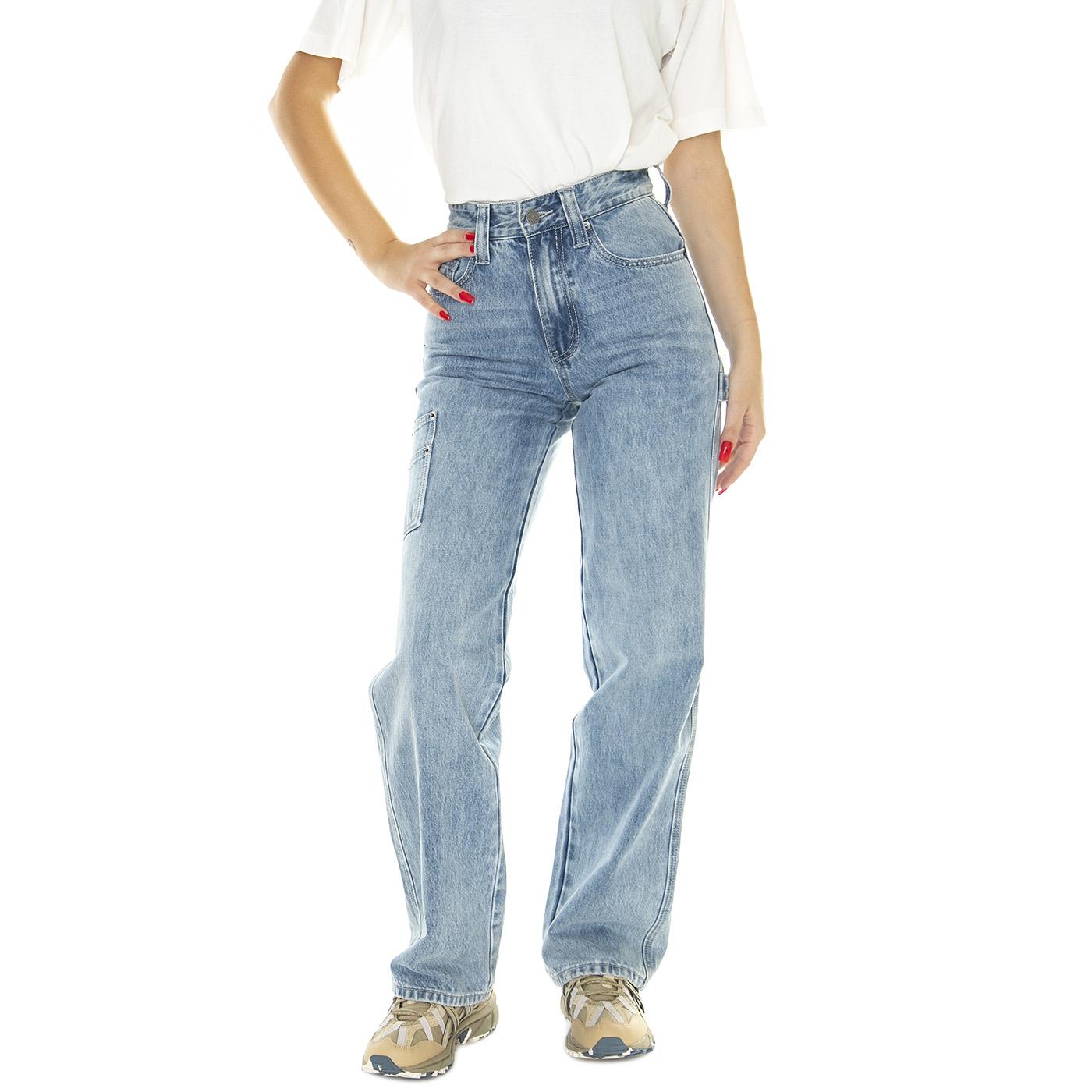 Go Denim Carpenter Pantt Go Leo Wash - Pantaloni Denim Jeans Donna Blu M3BG43D4XY5-F7WO  GUESS ORIGINALS 