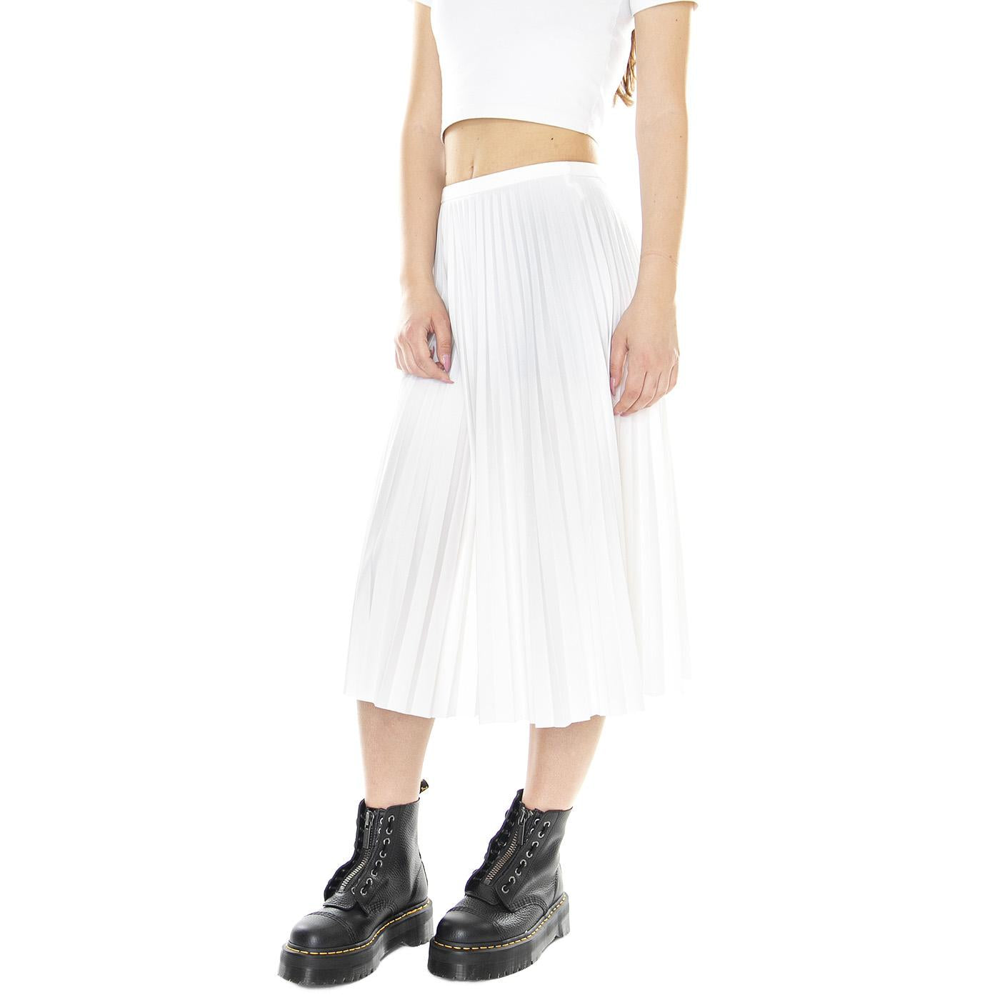 W' Gonna 70V White - Gonna Plissé Bianca JF8050-70V  LACOSTE 