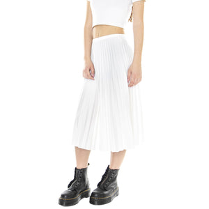 W' Gonna 70V White - Gonna Plissé Bianca JF8050-70V  LACOSTE 