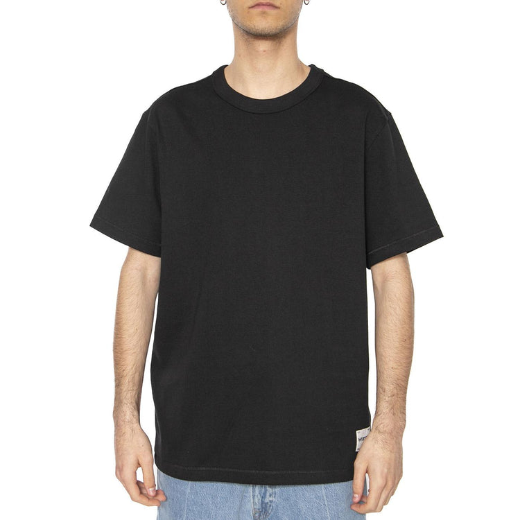 SS Solid Tee Black - Maglietta Girocollo Uomo Nera 112365120  WRANGLER 