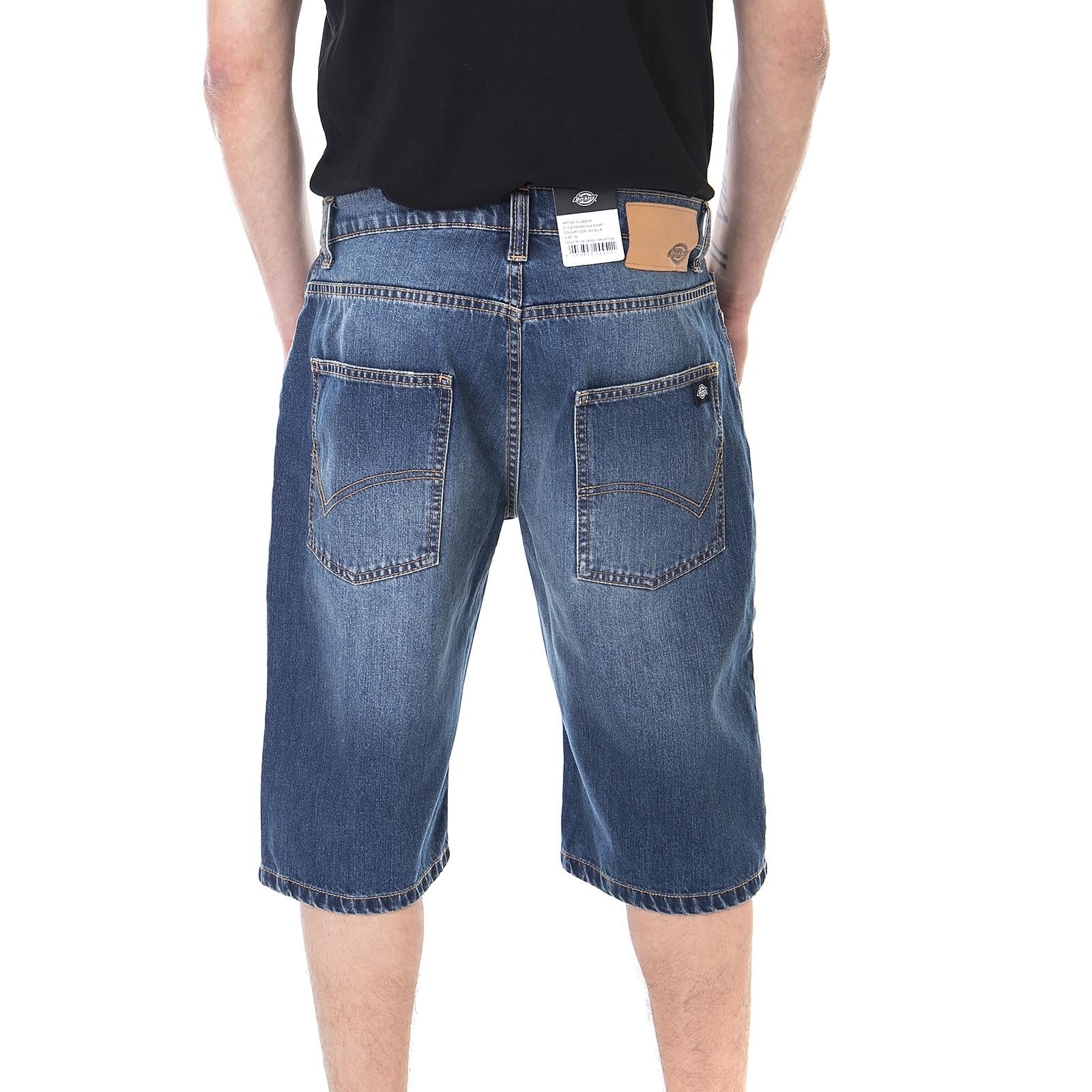 Pensacola Short Mid Blue - Bermuda Uomo Blu 01 240015-MB . DICKIES 