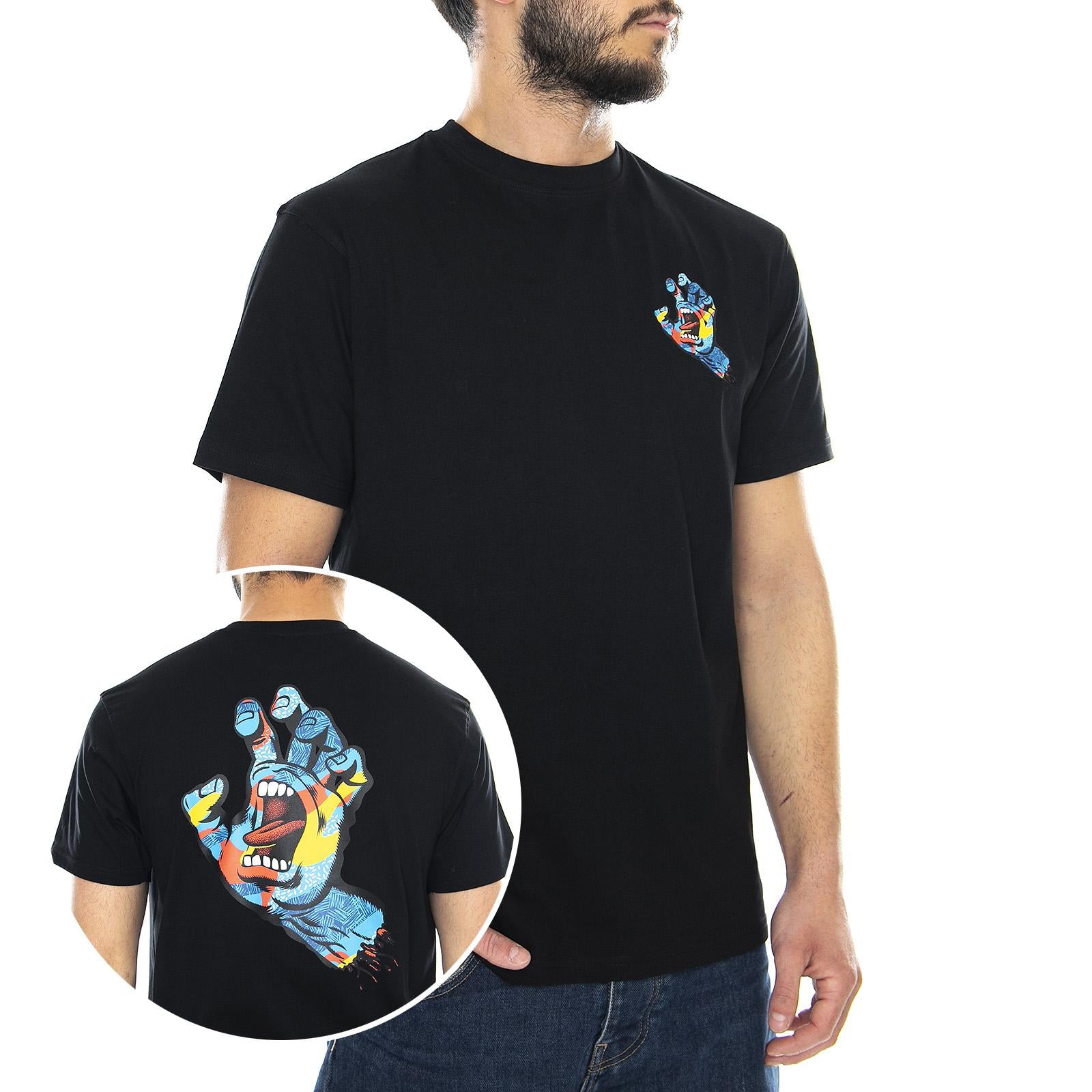  Primary Hand T-Shirt Black  SANTA CRUZ 