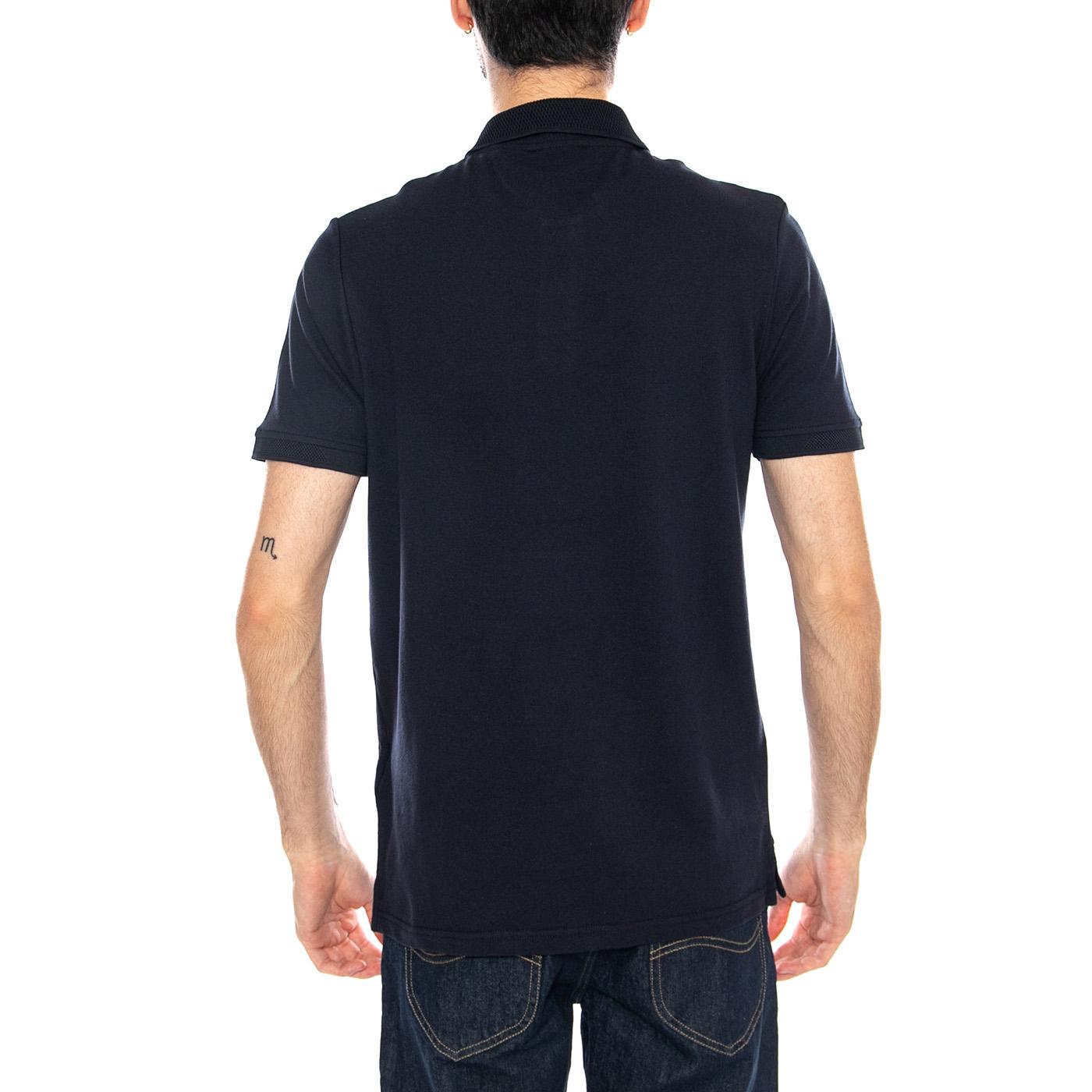 Jacquard Tipped Polo Shirt Dark Navy - Polo Uomo Blu SP2414V Z27 LYLE & SCOTT 