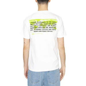 Obey Pledge Allegiance Tee White - Maglietta Girocollo Uomo Bianca 165264055-WHT  OBEY 