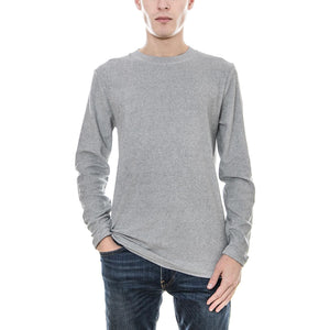 Villy Ls T-Shirt - Aqua Gray - Maglietta Maniche Lunghe Uomo Grigia 163262099-819  MINIMUM 