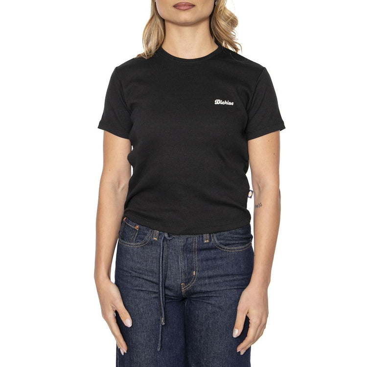 Lewiston Embro SS Tee Black - Maglietta Girocollo Donna Nera DK0A4Z8JBLK1  DICKIES 