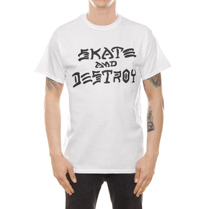 SKATE AND DESTROY WHITE 311003 WHT  THRASHER 