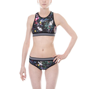 SWIMMING SUIT BLACK ALLOVER MULTICOLOR 110739-GP5410  CHAMPION 