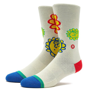 Happy Fields By Keith Haring Off White Socks - Calzini Bianchi / Multicolore A522D22HAP  STANCE 