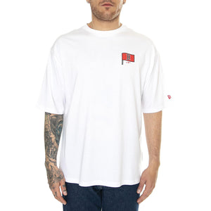 MLB Burger Graphic OS Tee Boston Red Sox White / Black - Maglietta Girocollo Uomo Bianca 60502554  NEW ERA 