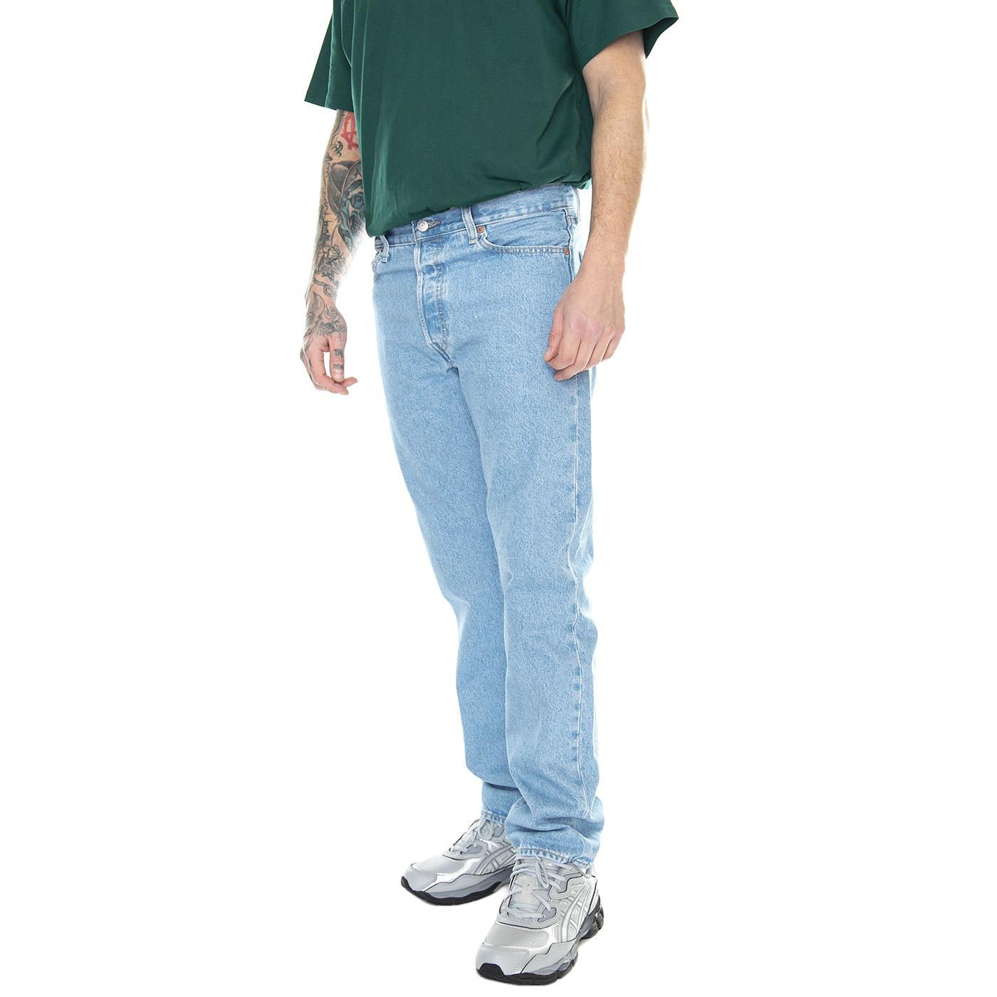 501 54 Ferry Building Blue T2 Light Indigo - Pantaloni Denim Jeans Uomo Blu A4677-0021  LEVIS 