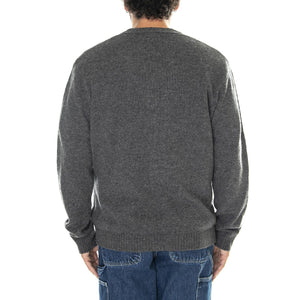 Birchall Lambswool Cardigan Grey Marl - Cardigan Uomo Grigio F4GHC049  FARAH 