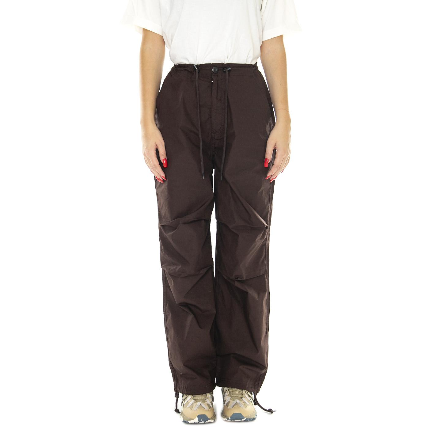 Mina Parcahute Pant Java Brown - Pantaloni Donna Marroni 242020102-JVA  OBEY 