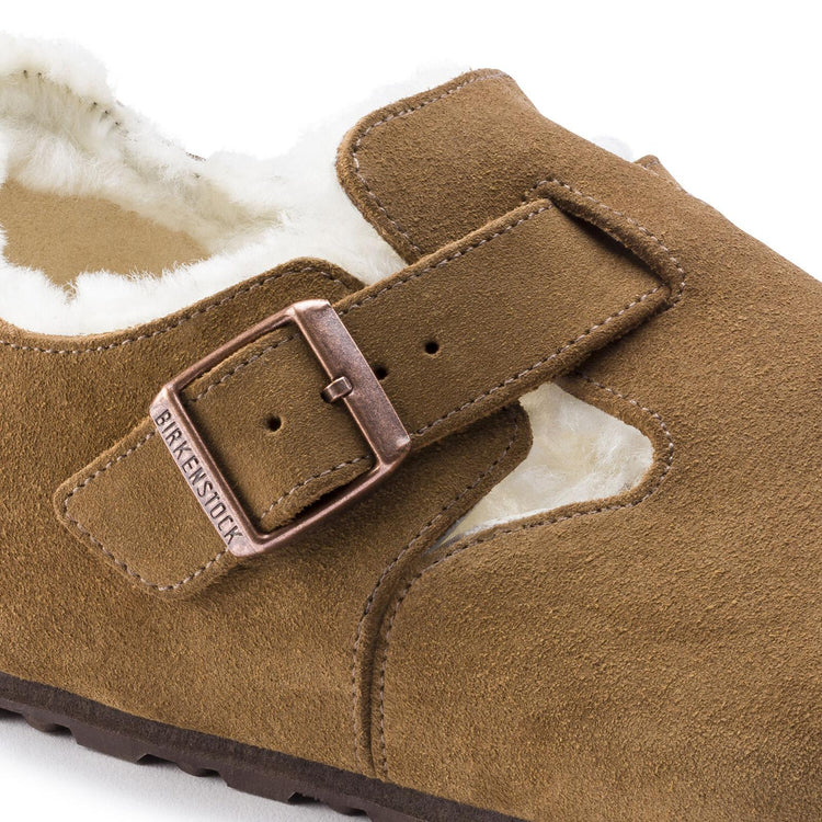London Shearling - Tea - Scarpe in Pelle Scamosciata Uomo - Calzata Stretta 1014963 . BIRKENSTOCK 
