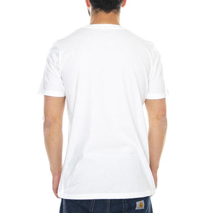 Standard T-Shirt - White / Blue - Maglietta Girocollo Uomo Bianca / Blu I020460.904.00.03  CARHARTT WIP 
