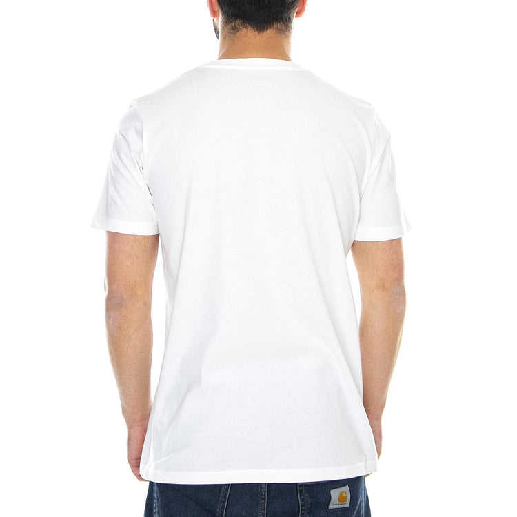 Standard T-Shirt - White / Blue - Maglietta Girocollo Uomo Bianca / Blu I020460.904.00.03  CARHARTT WIP 
