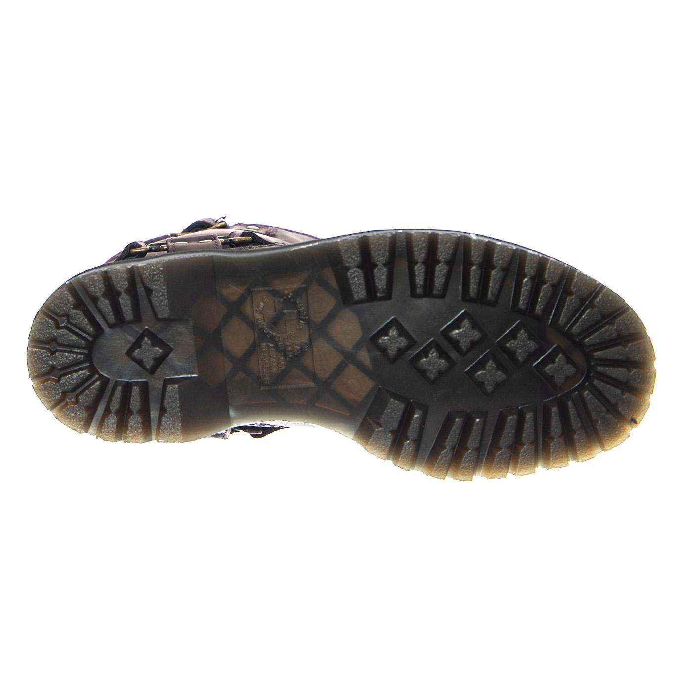 Anistone Hi - Dark Brown / Burnished Waxy Pull Up WP - Stivali Donna Marroni 31901201 . DR.MARTENS 