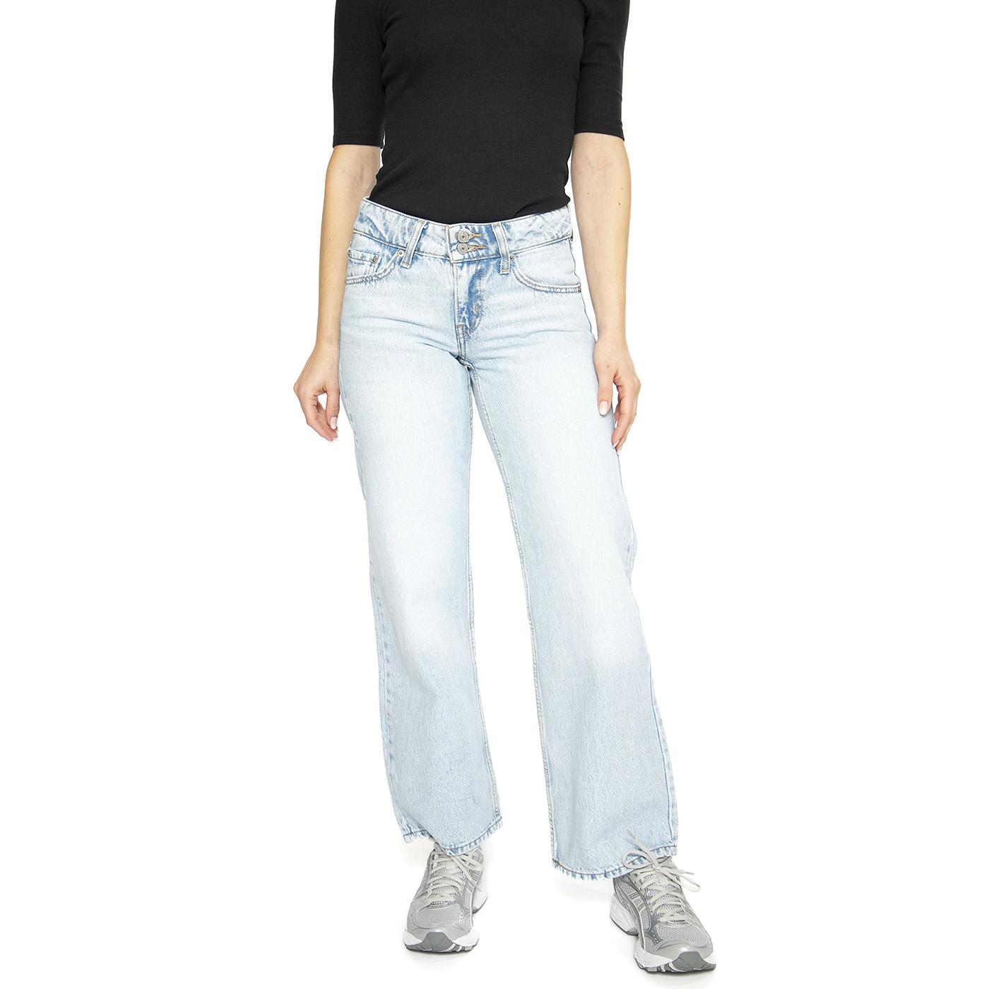 Superflow Loose Light Indigo Flat Finish - Pantaloni Denim Jeans Donna Blu A7498-0007  LEVIS 