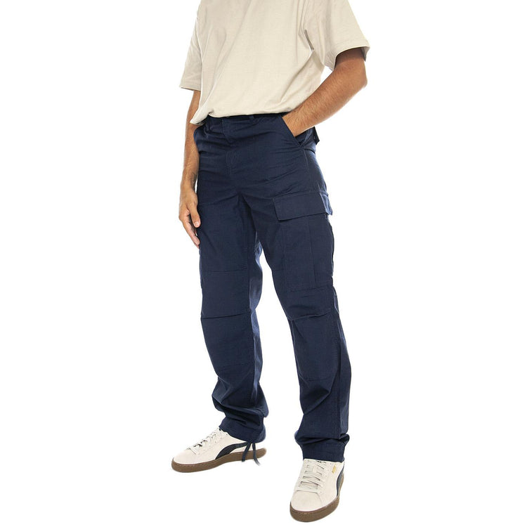 Regular Cargo Pant Air Force Blue rinsed - Pantaloni Uomo Neri I032467.29L02  CARHARTT WIP 