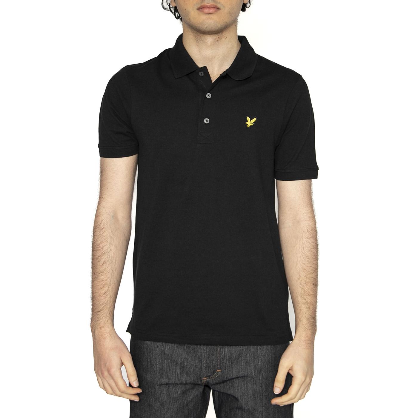 Mens Plain Polo Shirt Jet Black - Polo Uomo Nera SP400VOG-Z865  LYLE & SCOTT 