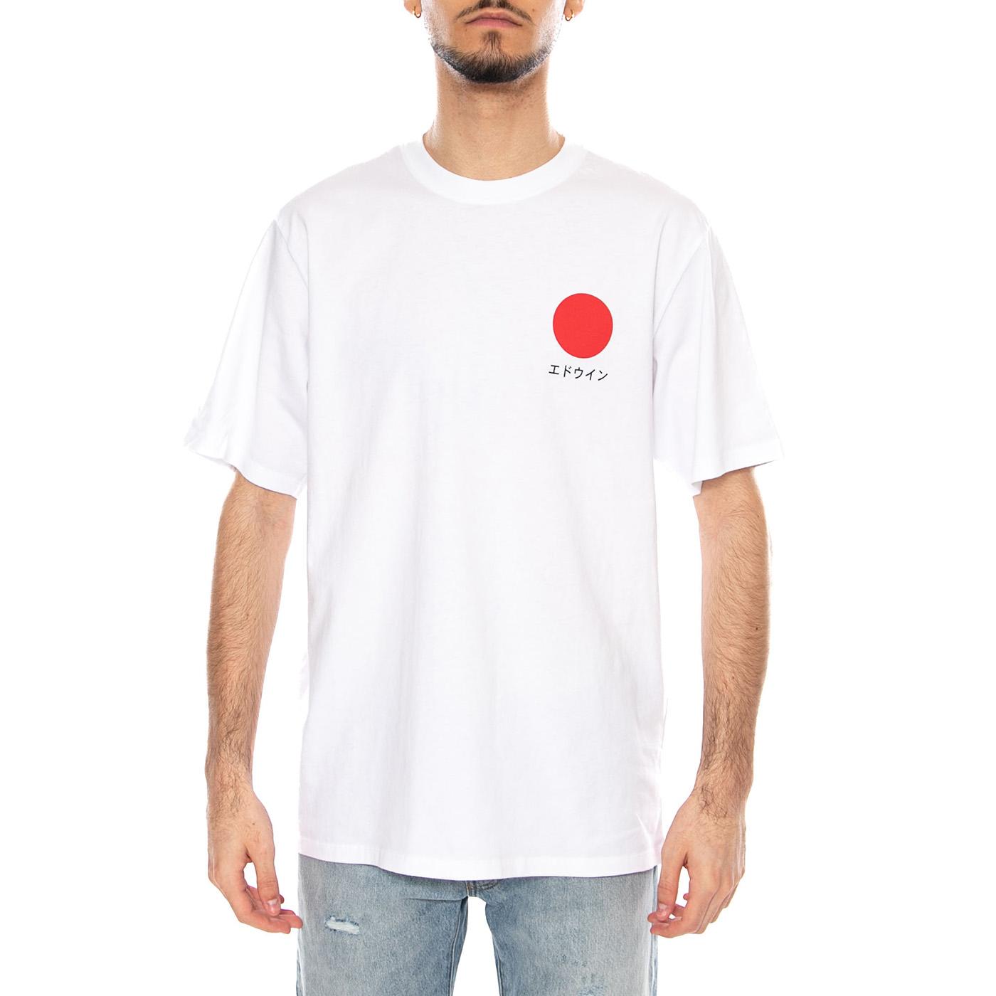 Japanese Sun TS White - Maglietta Girocollo Uomo Bianca I025020. 02.67 EDWIN 