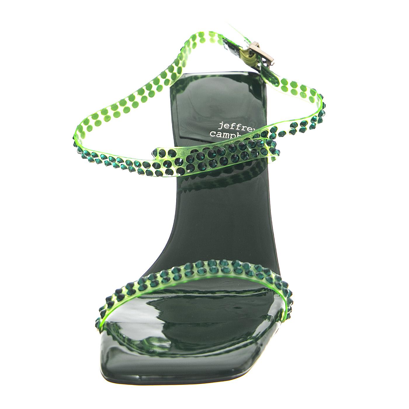Favored Green Patent - Sandali Donna Verdi JCSR808LA-201-GRN  JEFFREY CAMPBELL 
